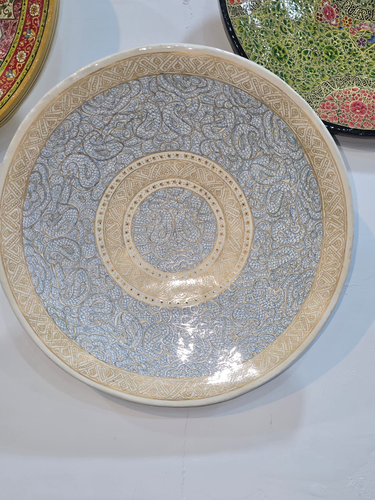 Wall Plate, hanging wall plate, Antique Wall Plate,home decor, Vintage wall hanging,Kashmiri craft 